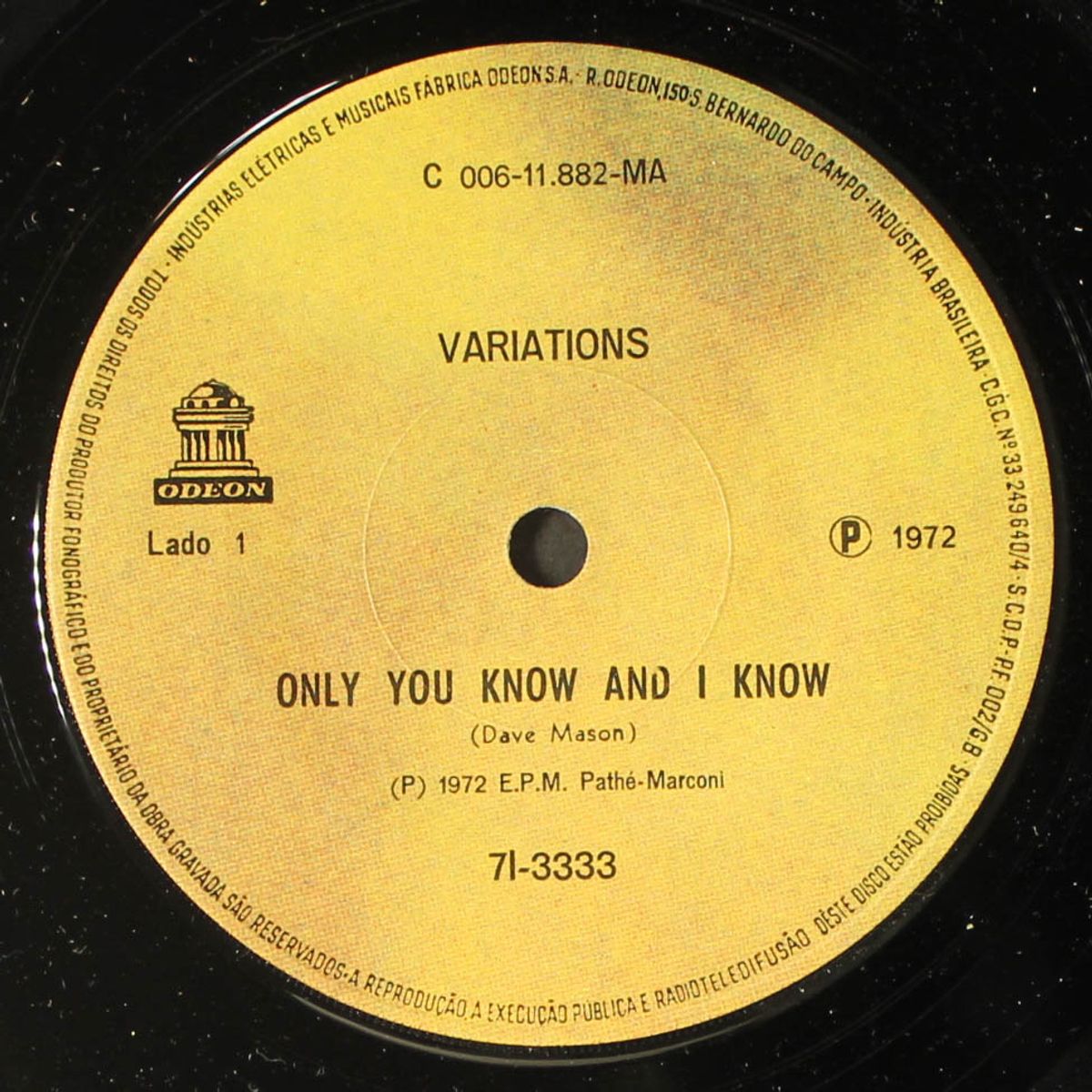 i was down / only you know and i know by VARIATIONS