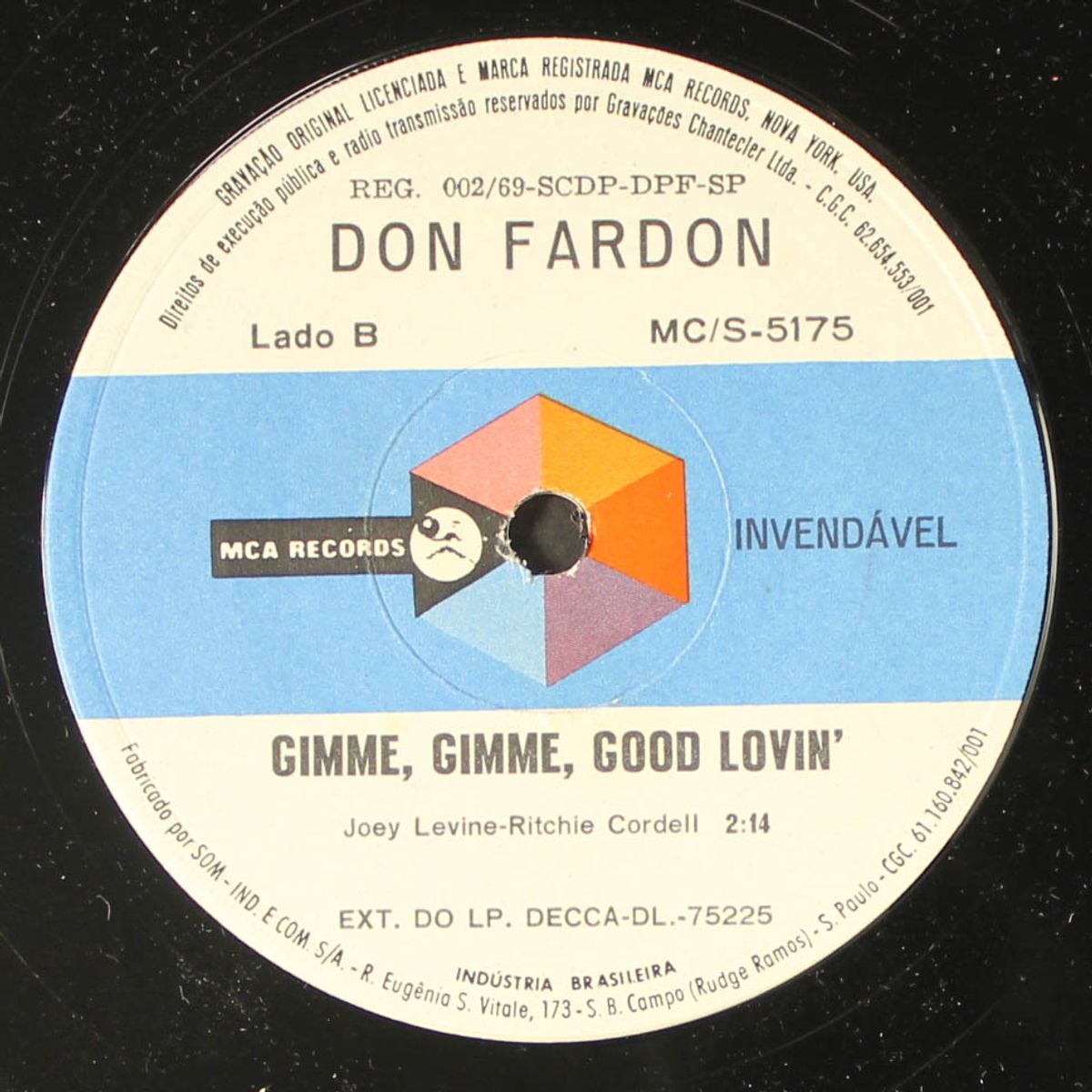 belfast boy / gimme, gimme, good lovin' by DON FARDON