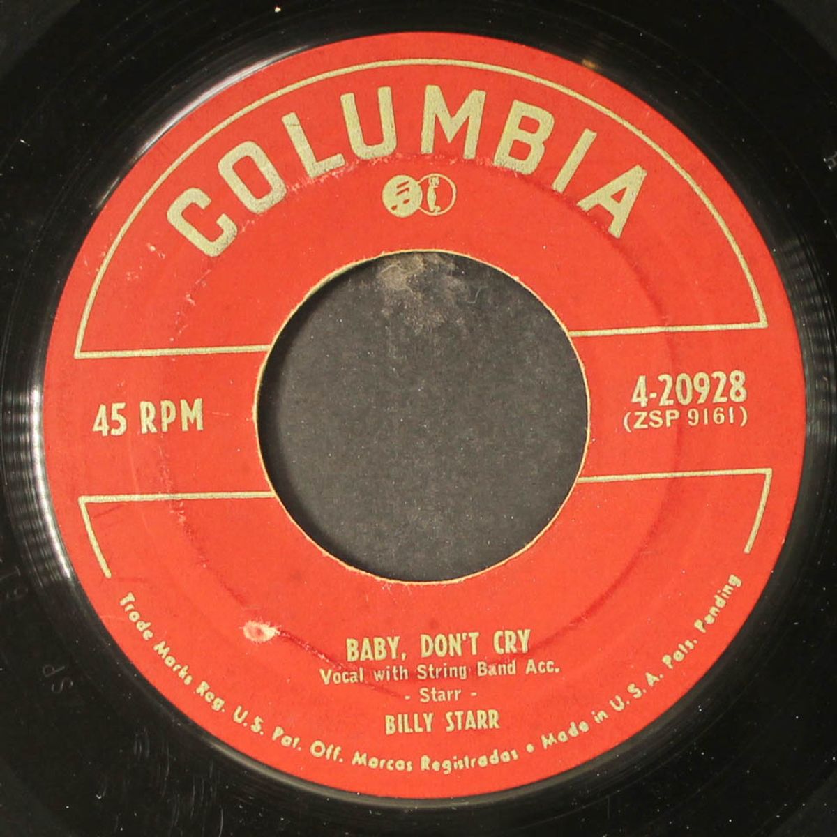 baby don't cry / an angel in person by BILLY STARR