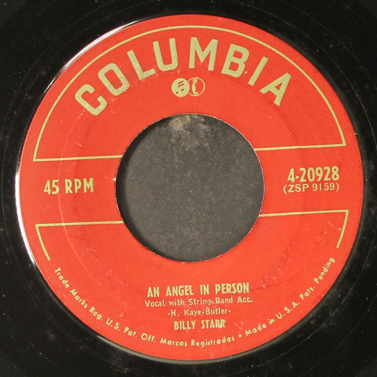 baby don't cry / an angel in person by BILLY STARR