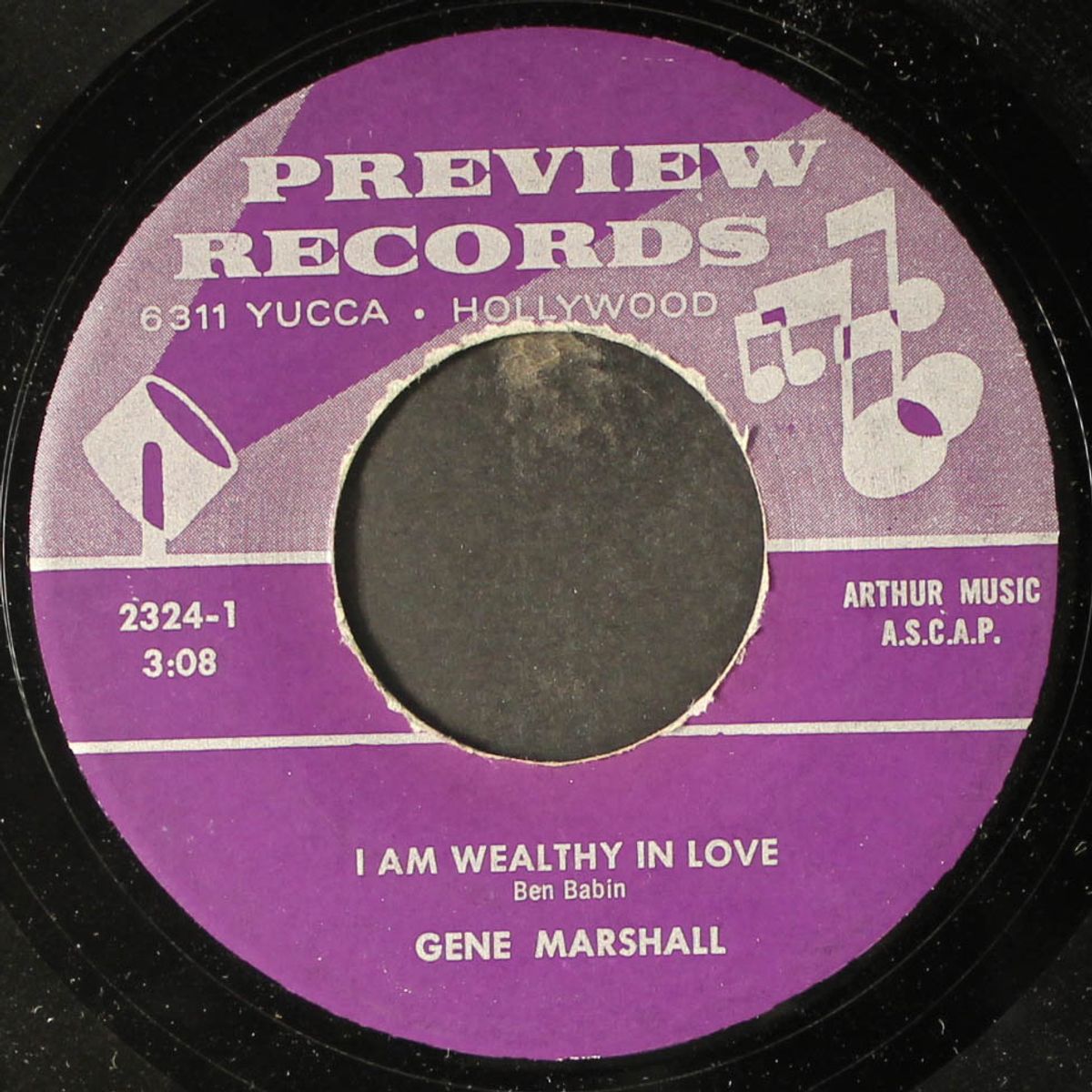 a place we can call our own / i am wealthy in love by GENE MARSHALL