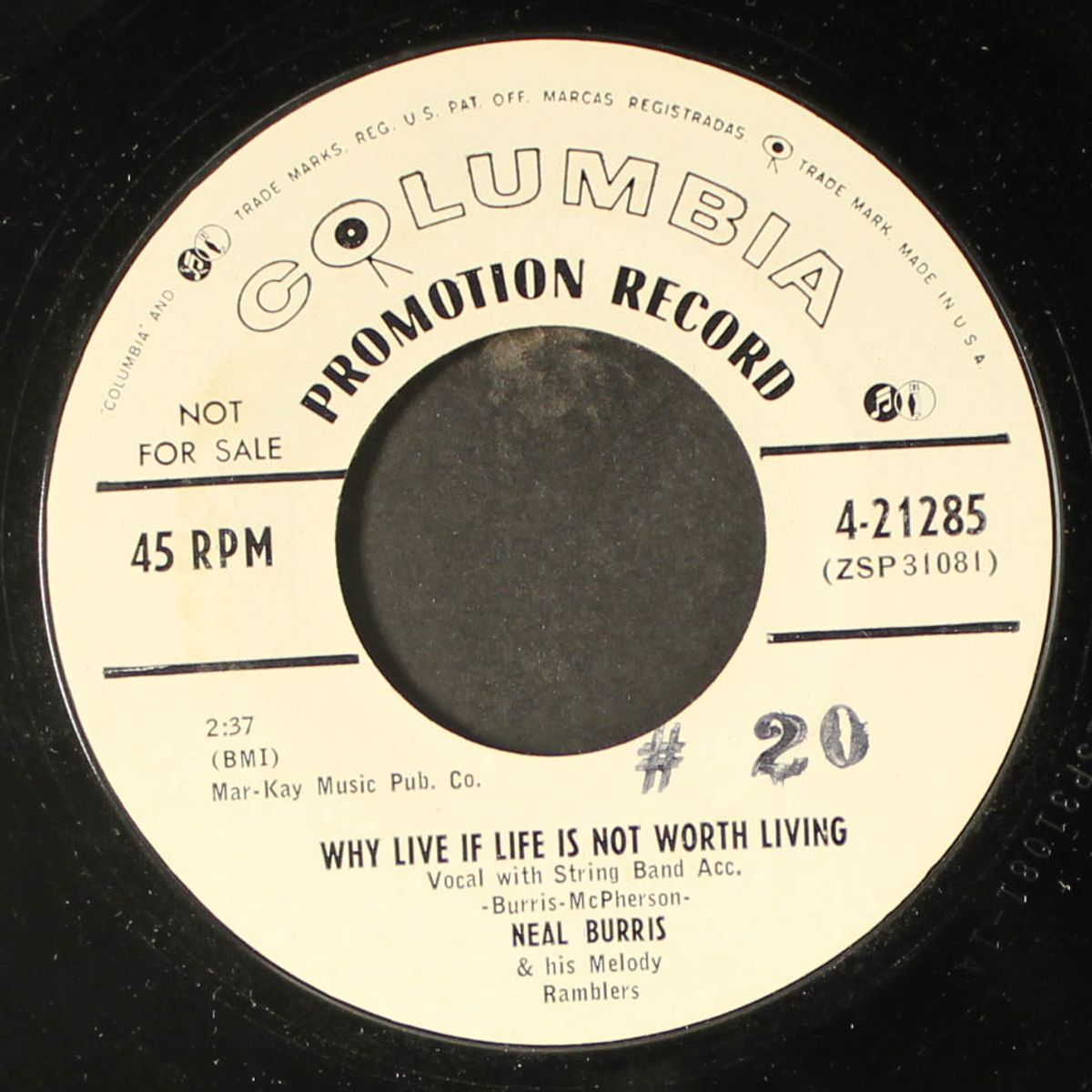 why live if life is not worth living / start the music by NEAL BURRIS