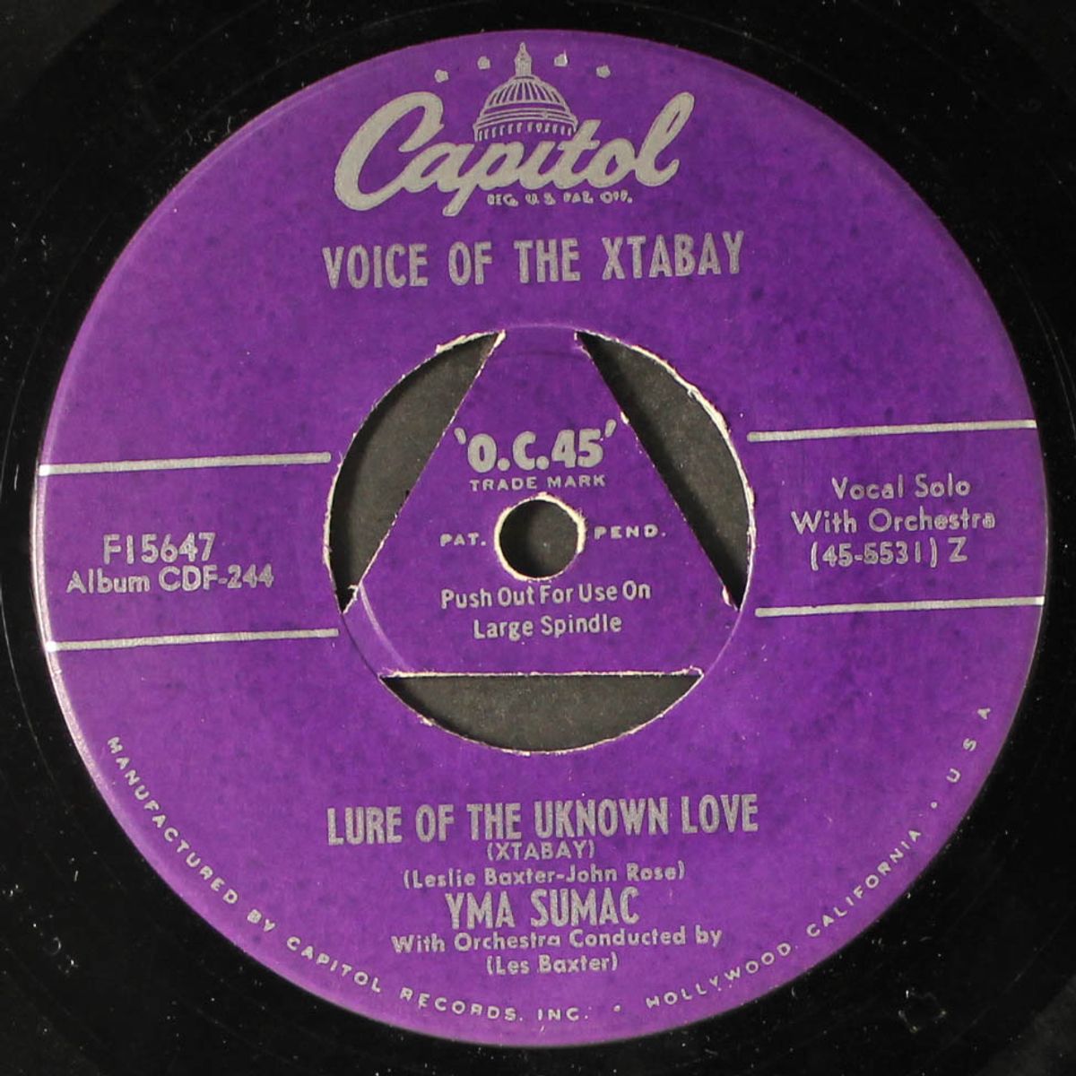 virgin of the sun god / lure of the unknown love by YMA SUMAC