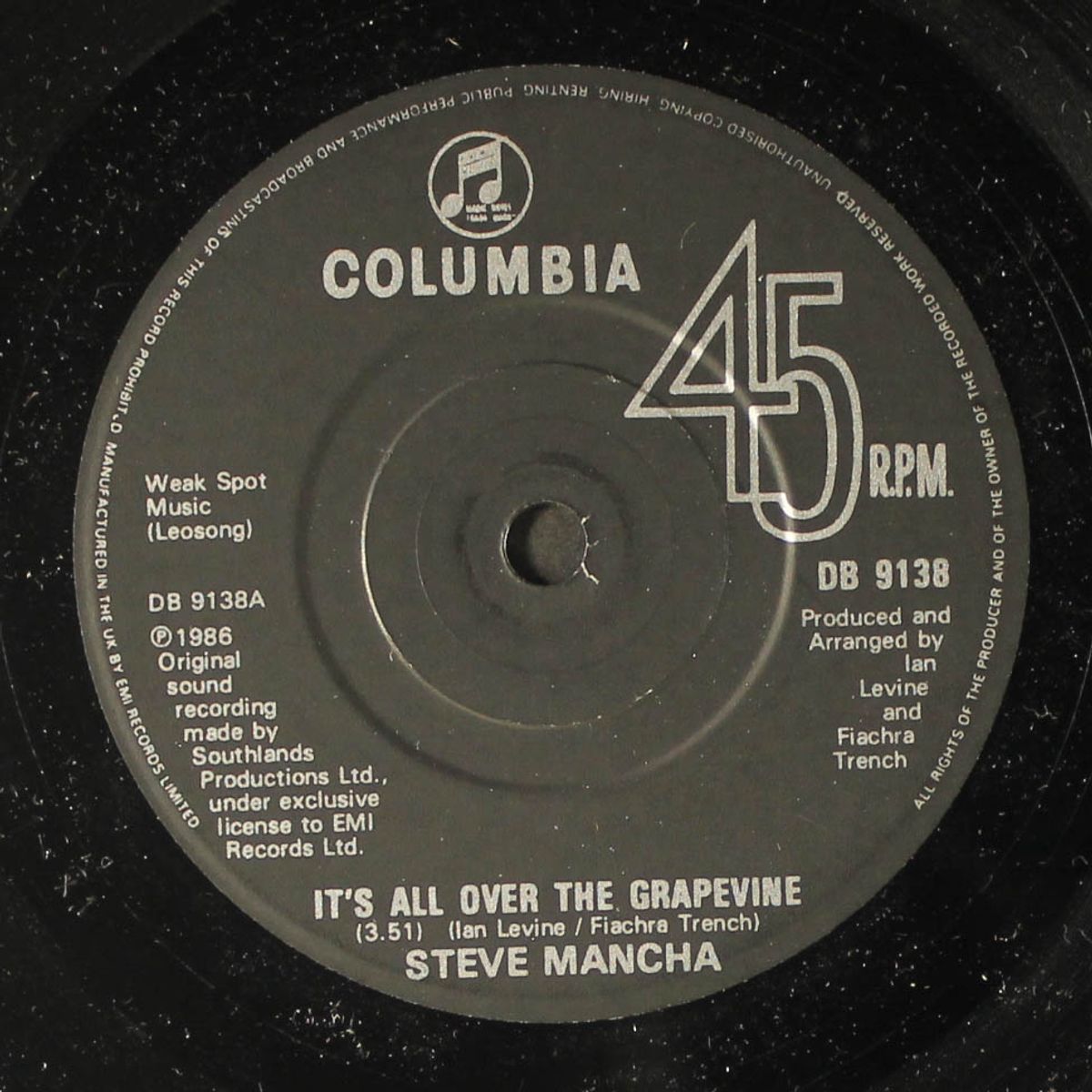 it's all over but the grapevine by STEVE MANCHA