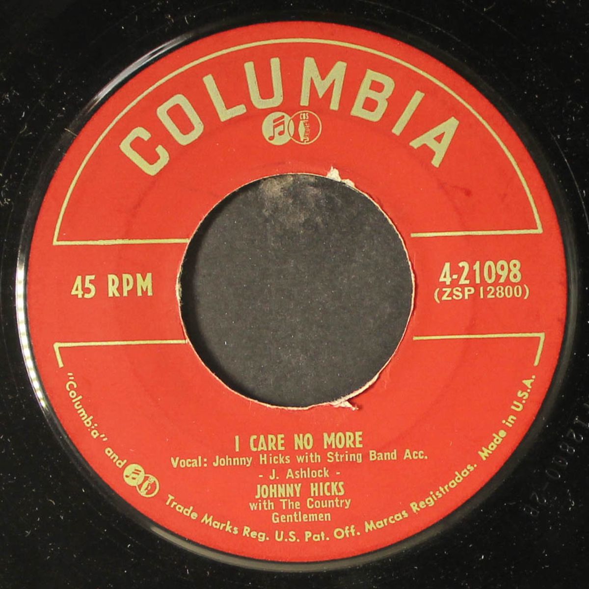 a good man is hard to find / i care no more by JOHNNY HICKS