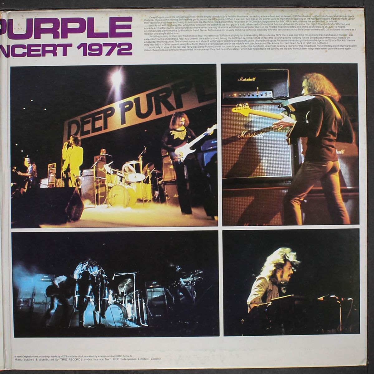 in concert by DEEP PURPLE
