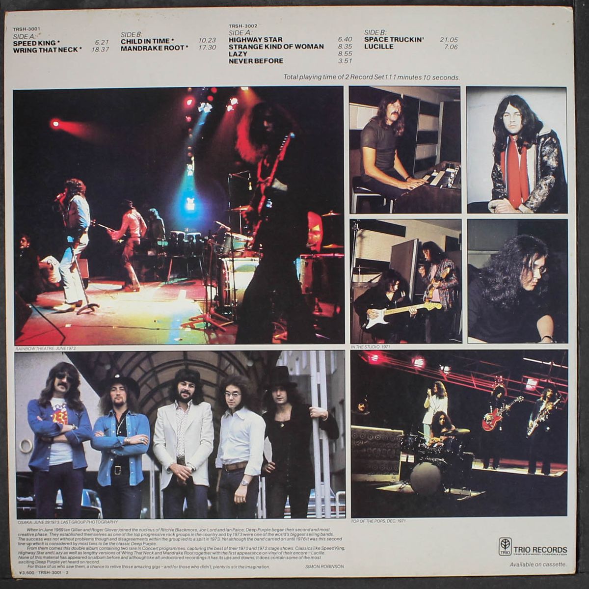 in concert by DEEP PURPLE