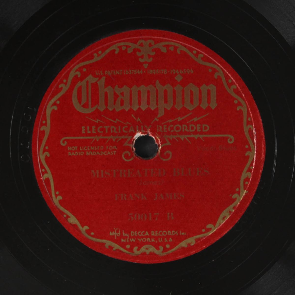 forsaken blues / mistreated blues by FRANK JAMES