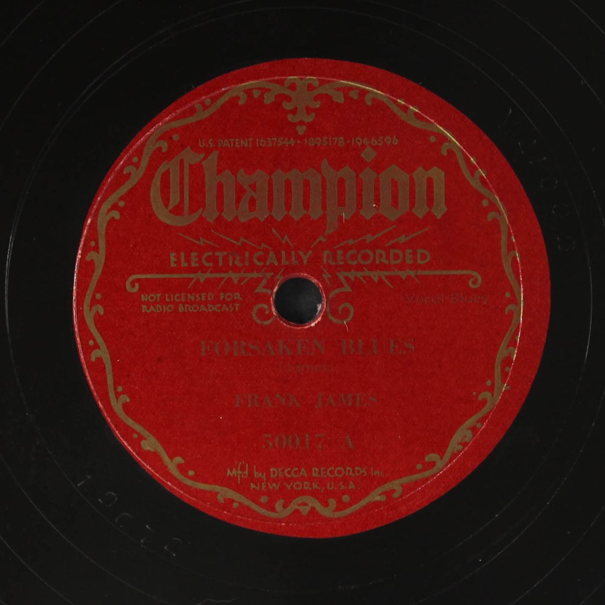 forsaken blues / mistreated blues by FRANK JAMES