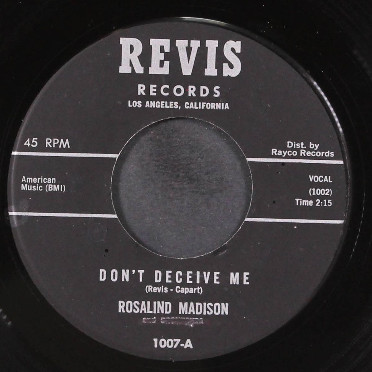 turn back the hands of time / don't deceive me by ROSALIND MADISON