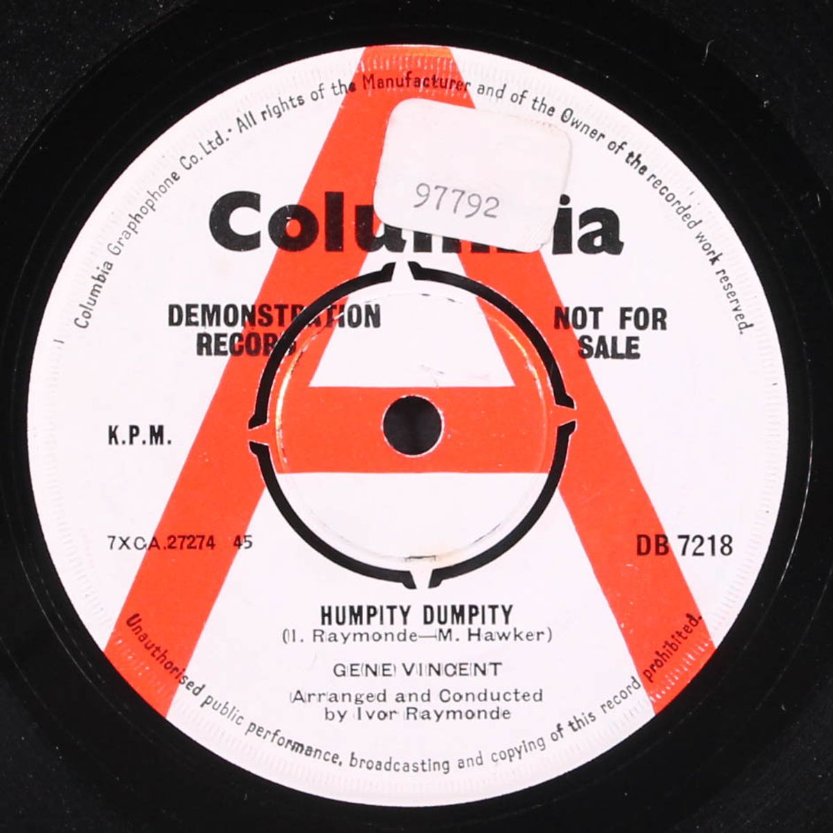humpity dumpity / a love 'em and leave 'em kind of guy by GENE VINCENT