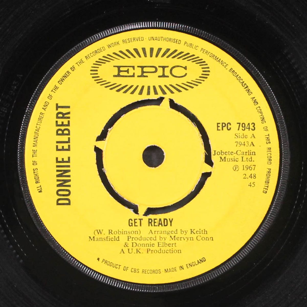along came pride / get ready by DONNIE ELBERT