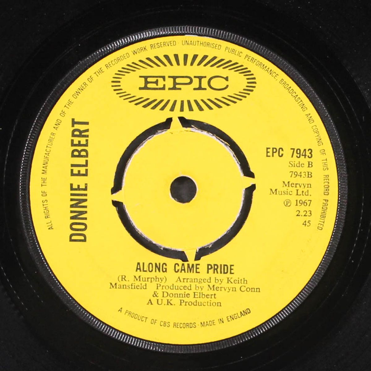 along came pride / get ready by DONNIE ELBERT
