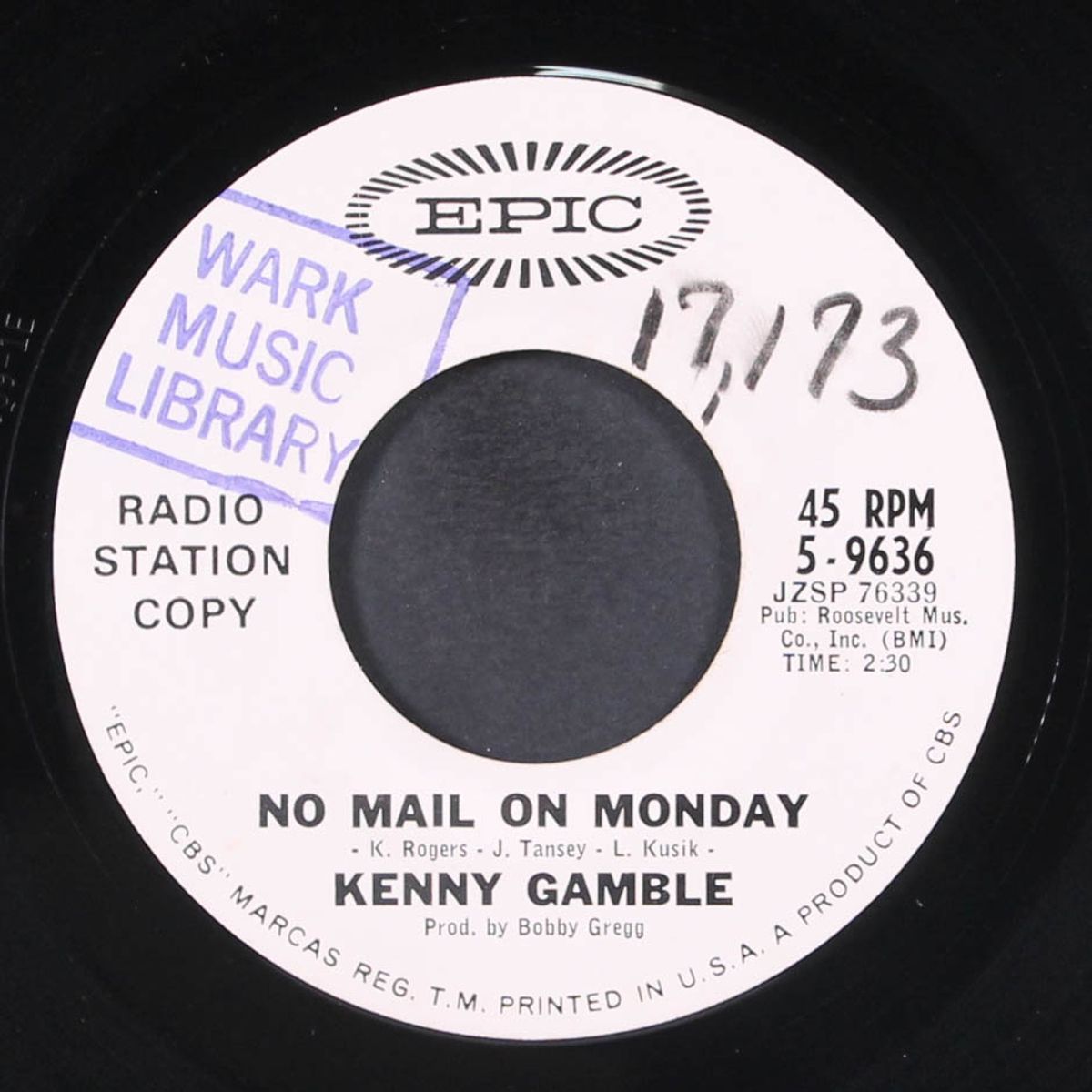 standing in the shadows / no mail on monday by KENNY GAMBLE