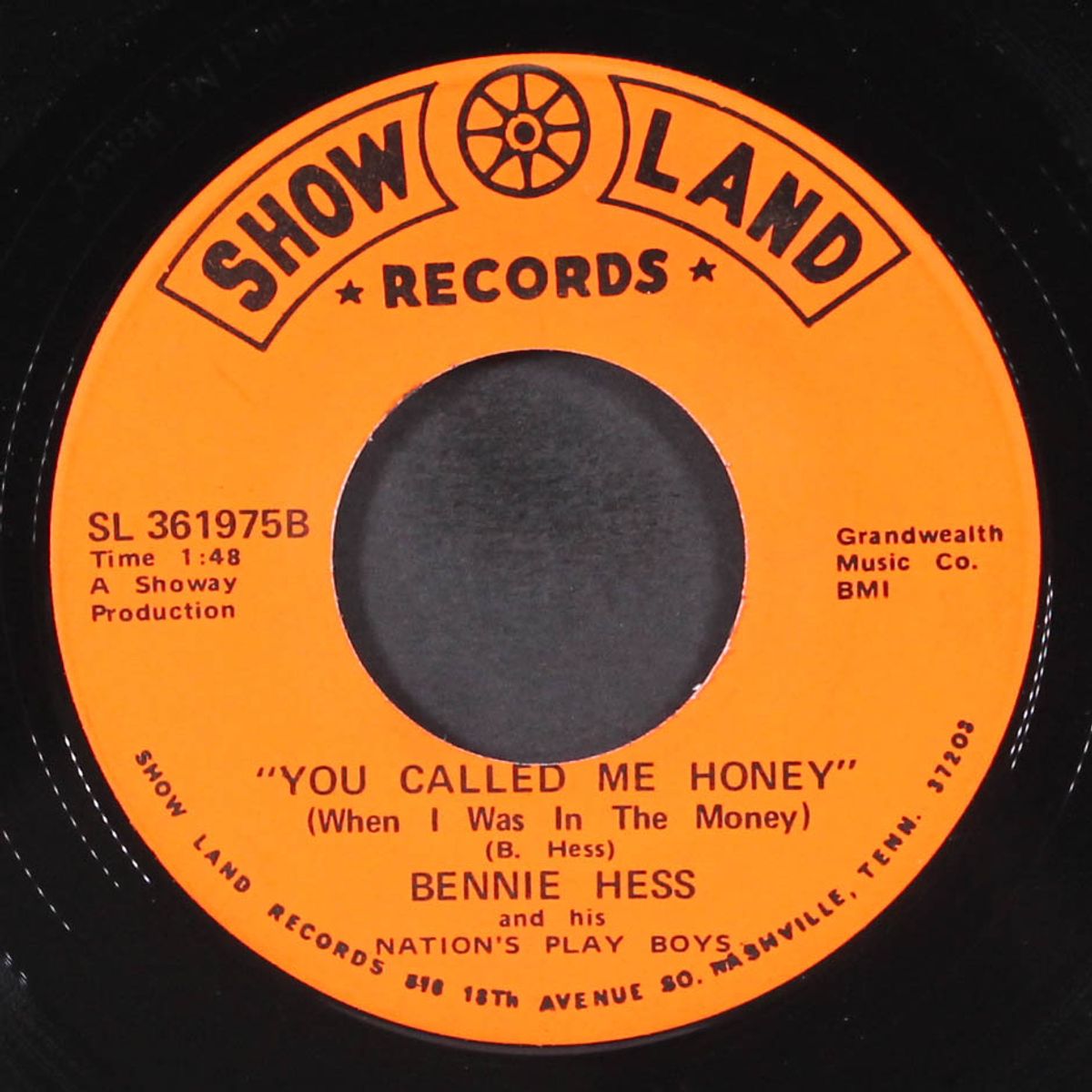bennie hess boogie / you called me honey by BENNIE HESS