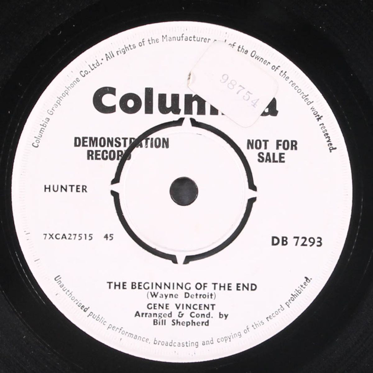 la-den-da-den-da-da / the beginning of the end by GENE VINCENT