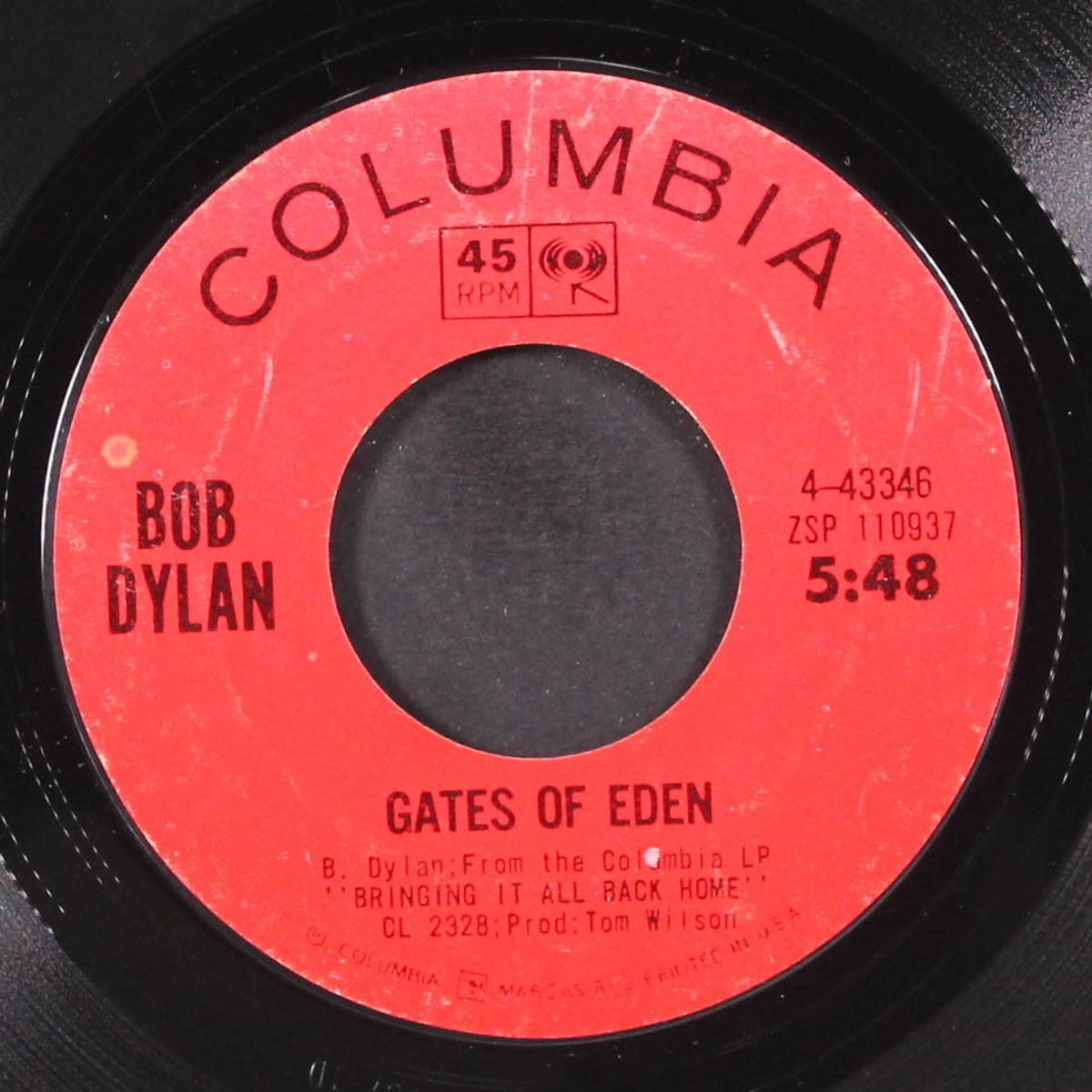 like a rolling stone / gates of eden by BOB DYLAN