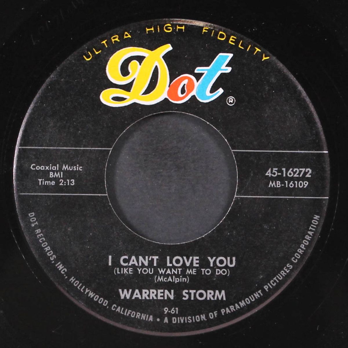 gotta go back to school / i can't love you by WARREN STORM
