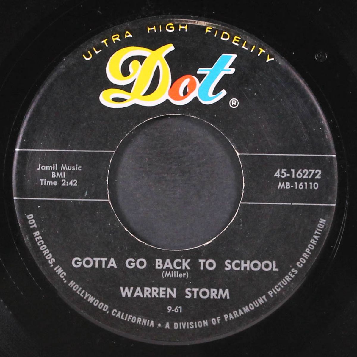 gotta go back to school / i can't love you by WARREN STORM