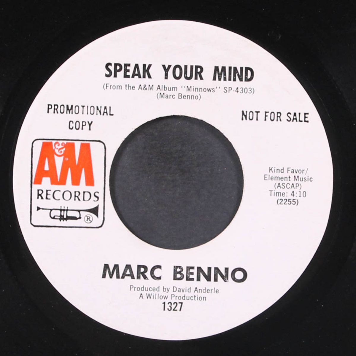 speak your mind / baby i love you by MARC BENNO