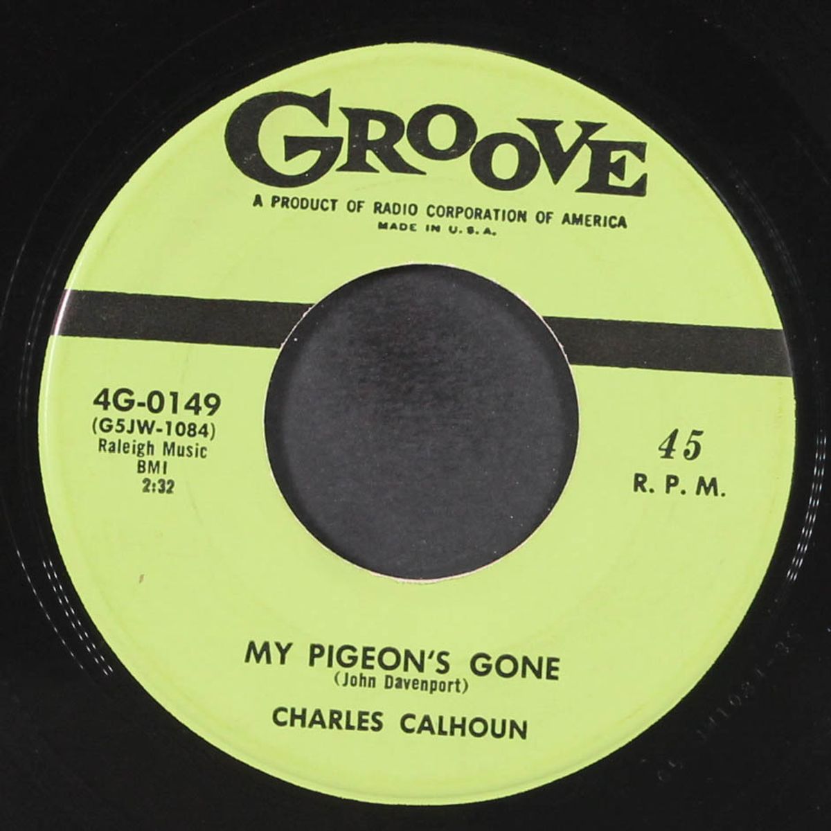 my pigeon's gone / jamboree by CHARLES CALHOUN