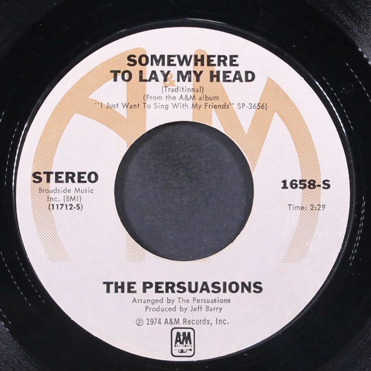 i just want to sing with my friends / somewhere to lay my head by PERSUASIONS