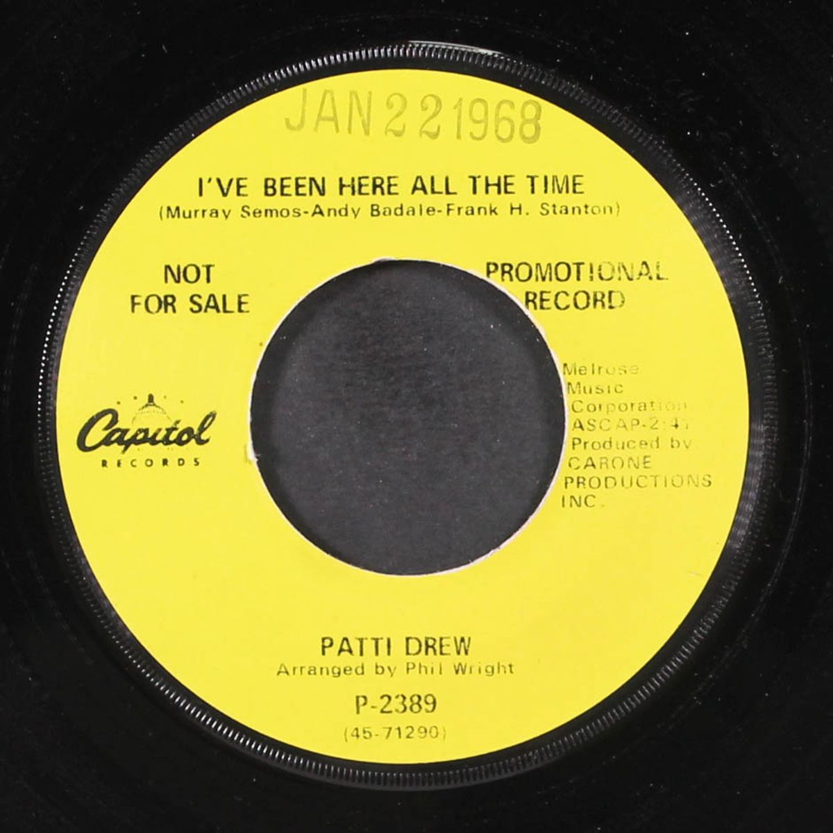 i've been here all the time / welcome back by PATTI DREW