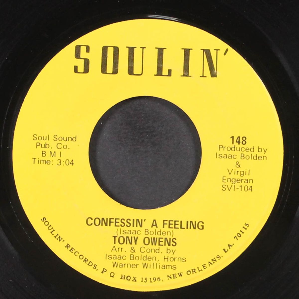 confessin' a feeling / got'a get my baby back home by TONY OWENS