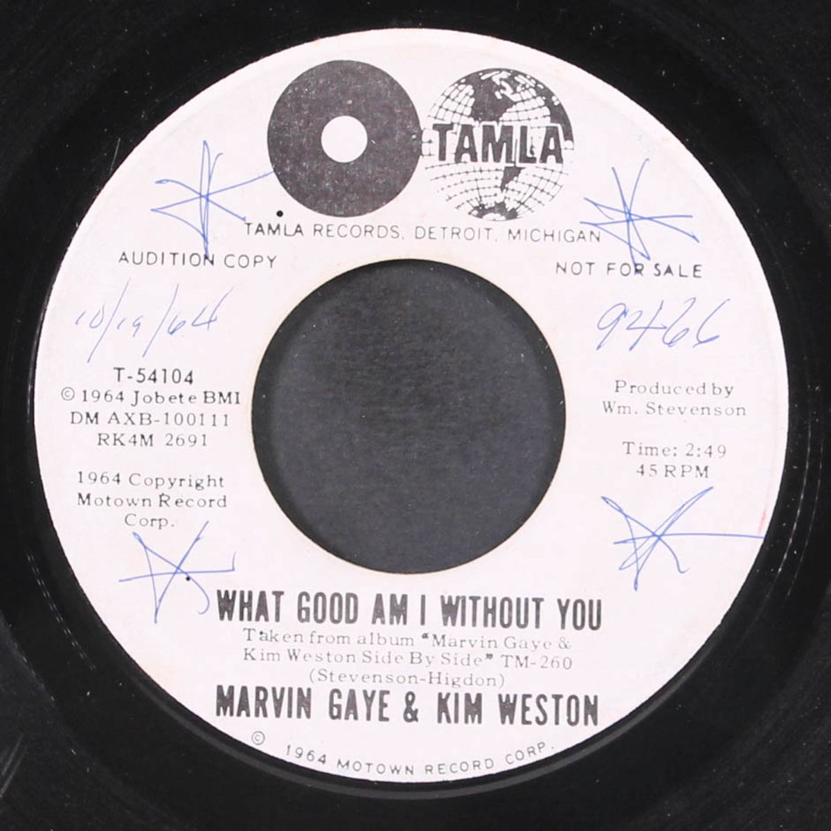 what good am i without you / i want you 'round by MARVIN GAYE & KIM WESTON