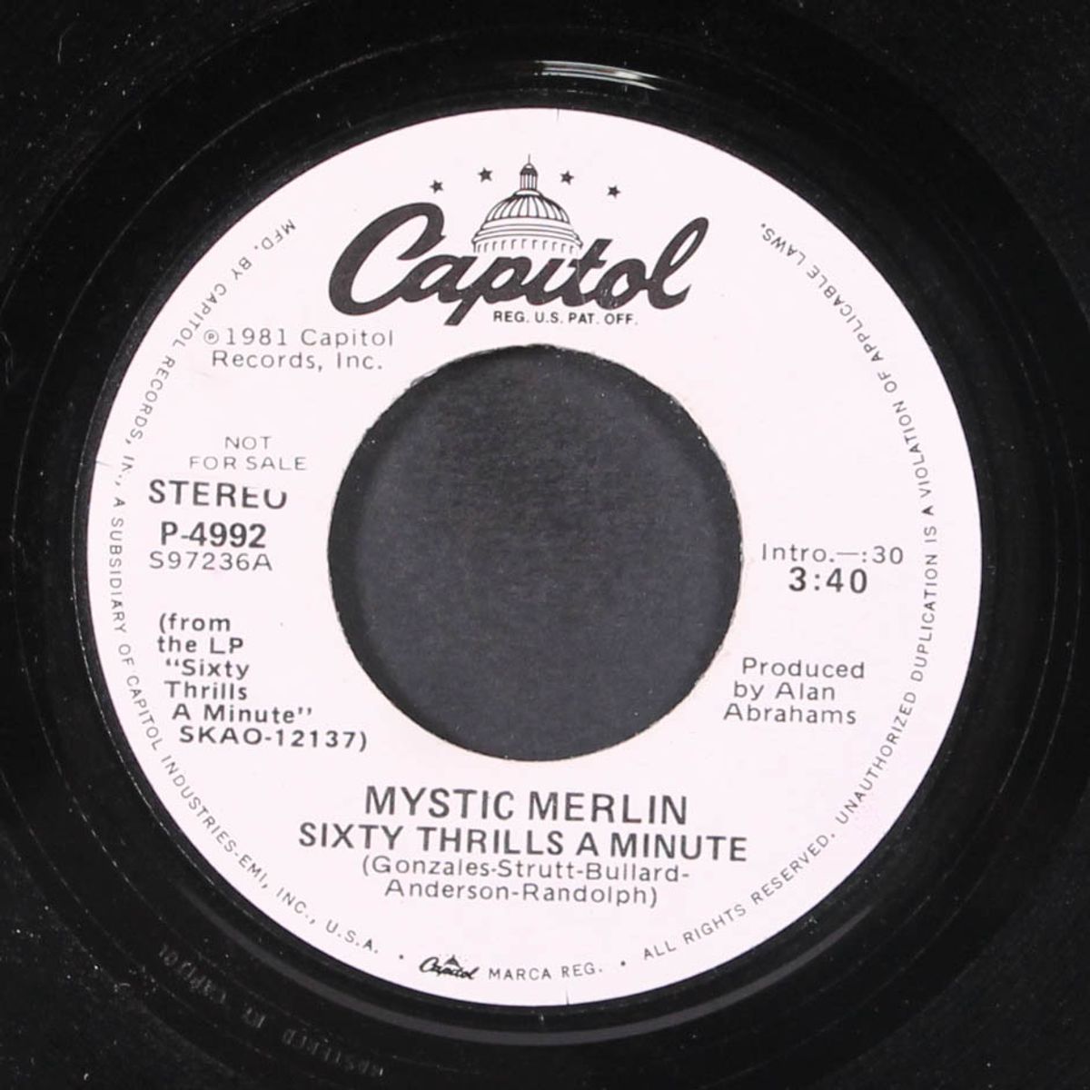 sixty thrills a minute by MYSTIC MERLIN
