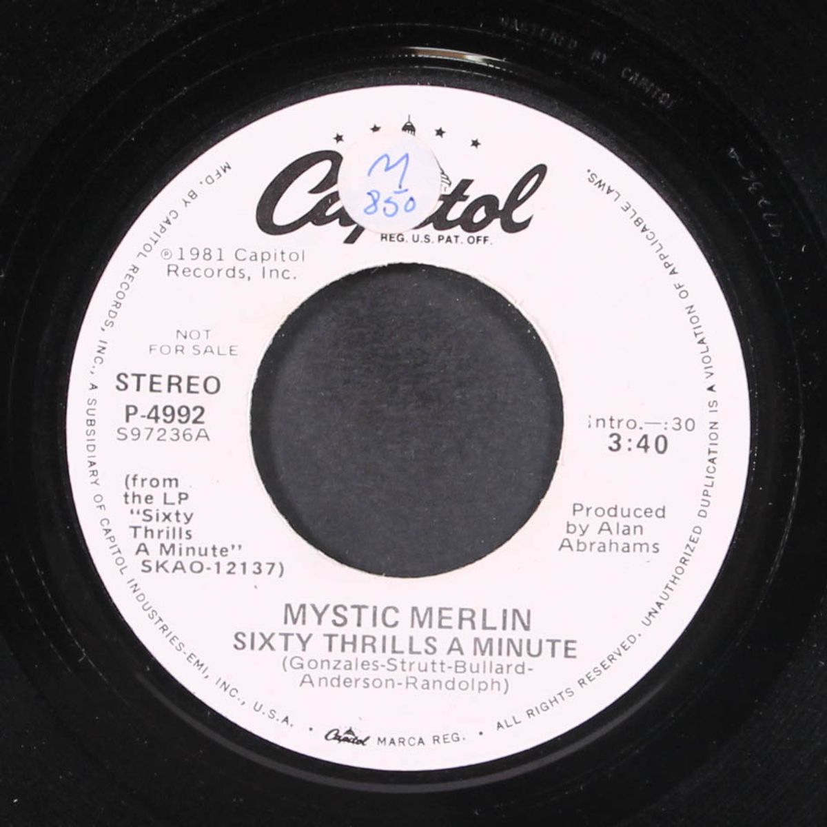 sixty thrills a minute by MYSTIC MERLIN