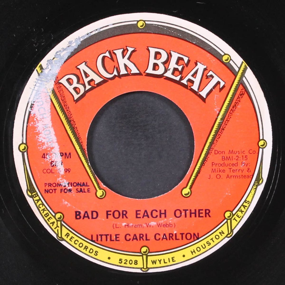 bad for each other / look at mary wonder by LITTLE CARL CARLTON