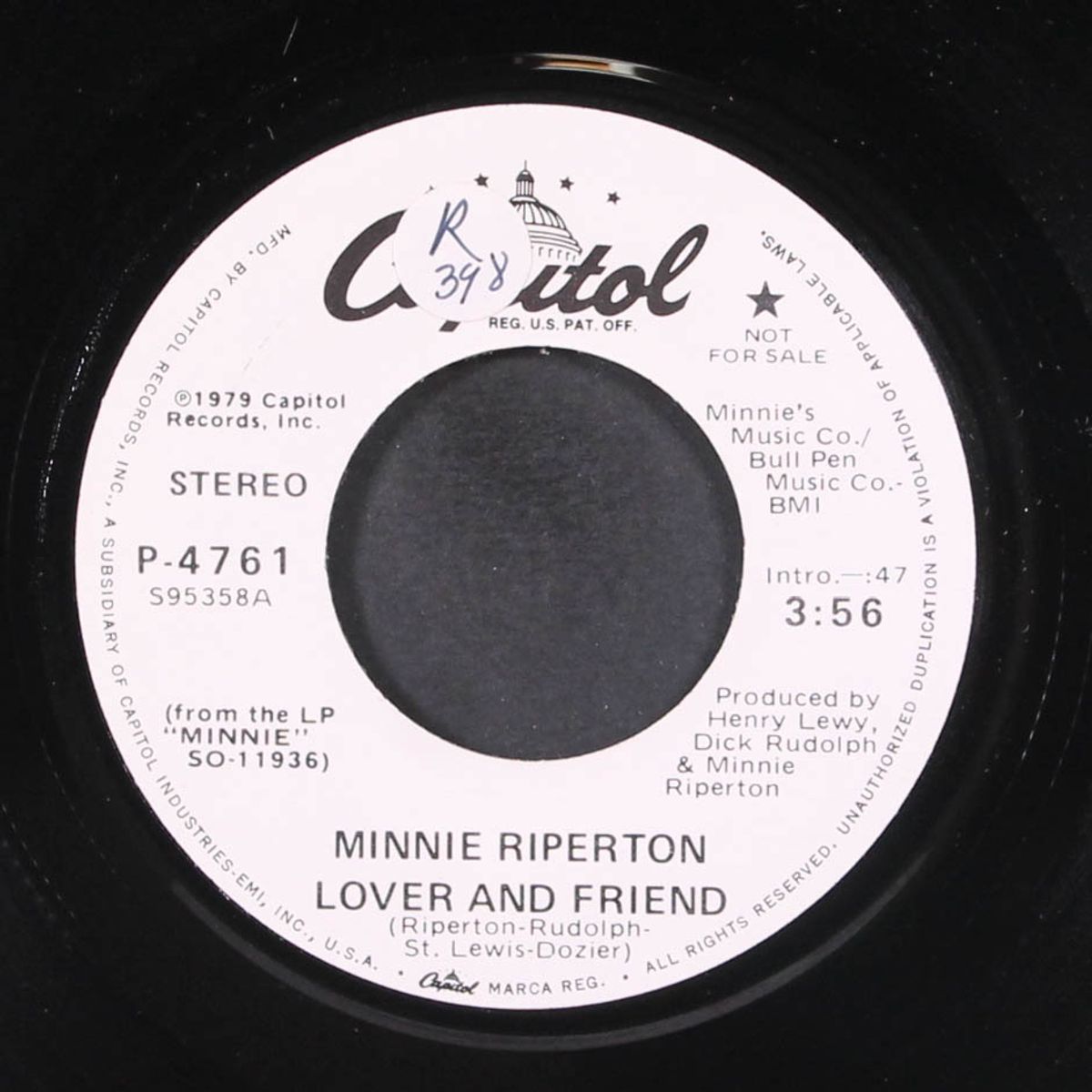 lover and friend by MINNIE RIPERTON