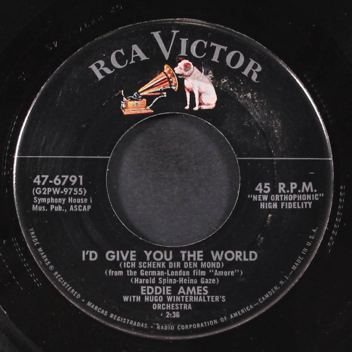 the bean song / i'd give you the world by EDDIE AMES