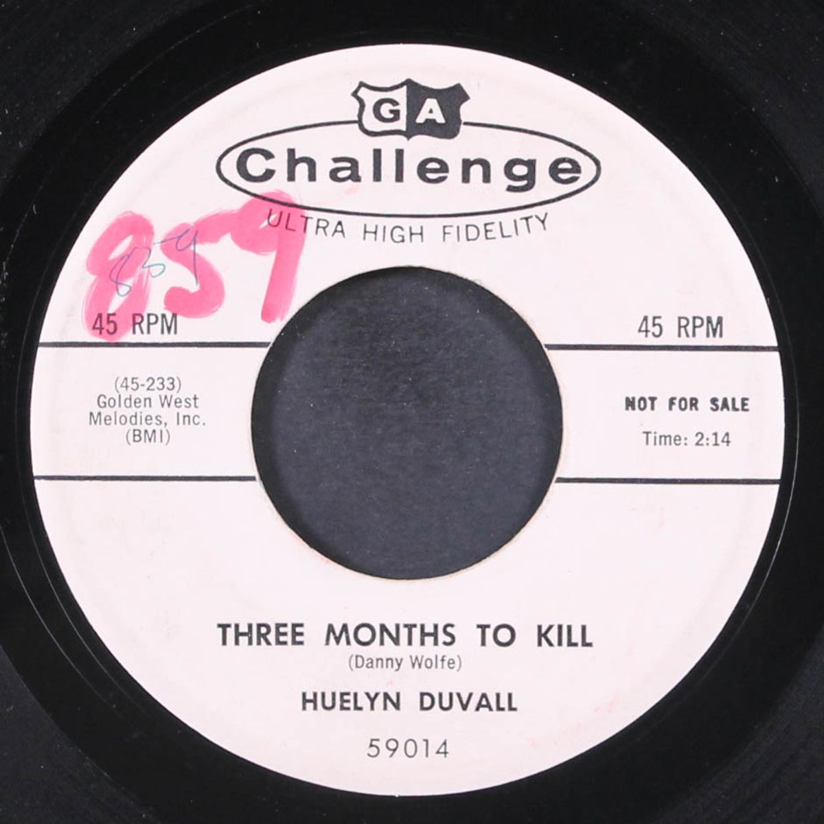 three months to kill / little boy blue by HUELYN DUVALL