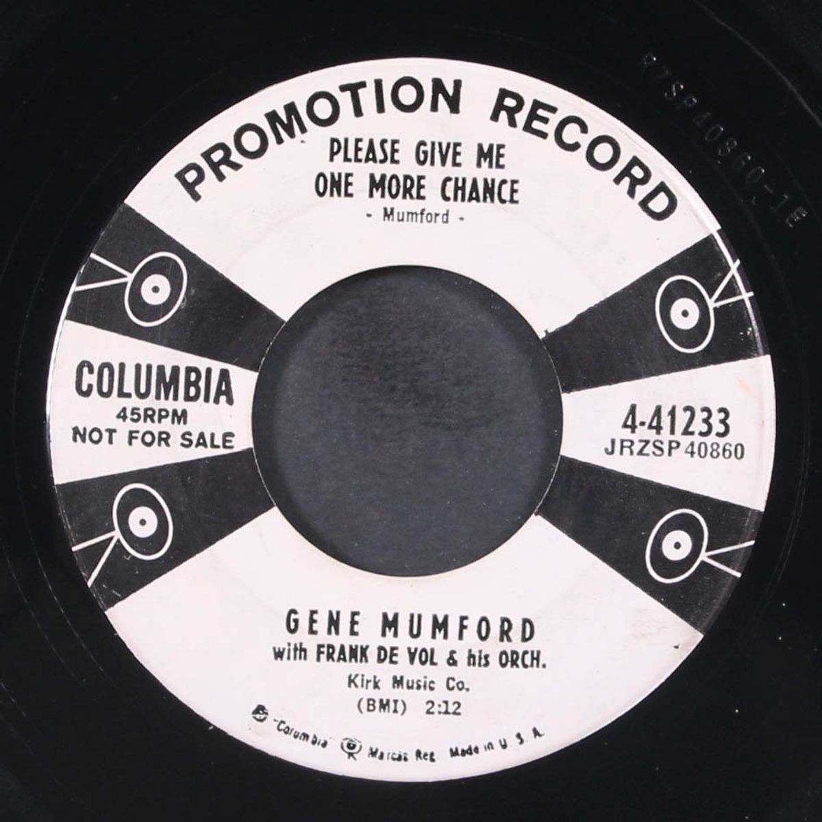 please give me one more chance / more than you know by GENE MUMFORD & GROUP