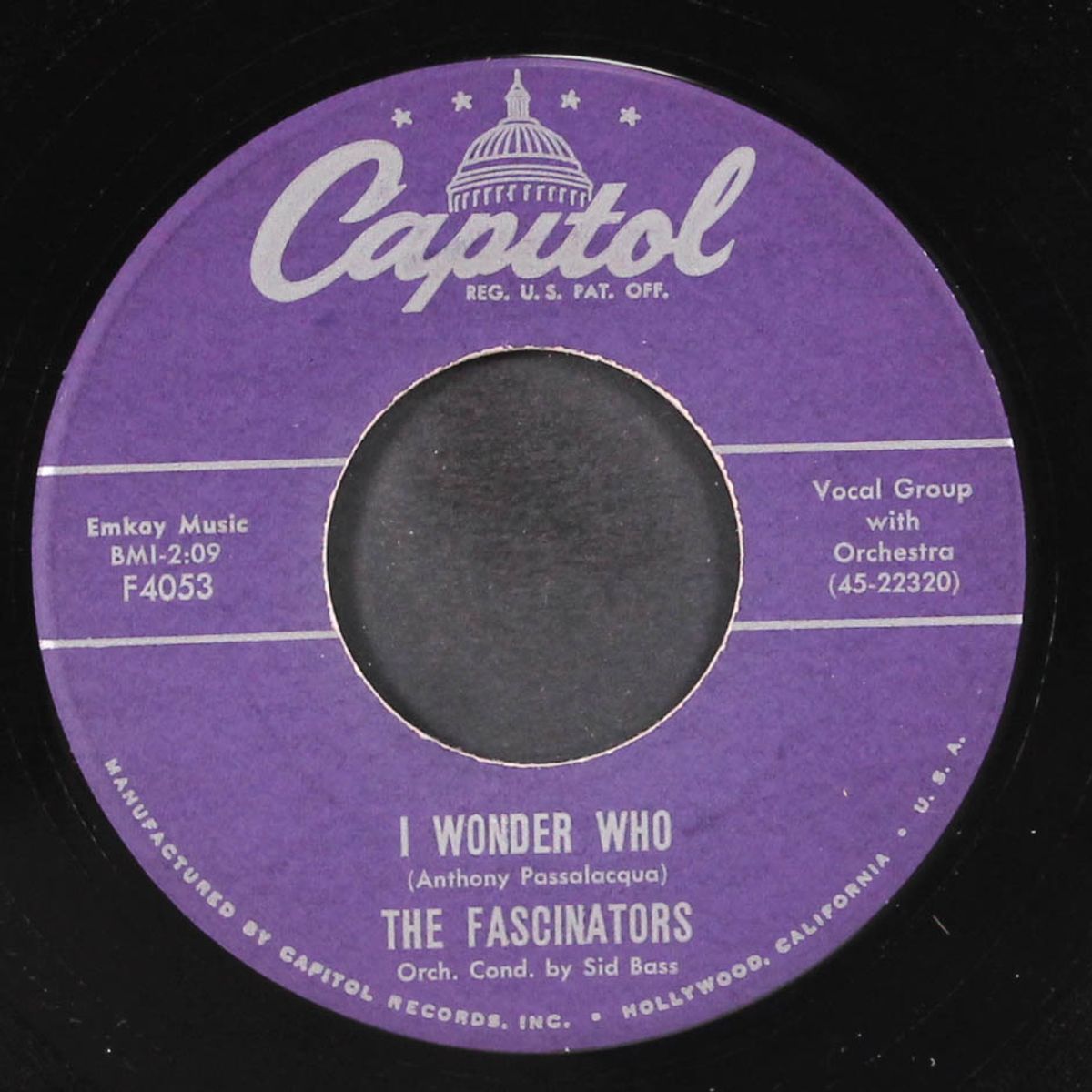 chapel bells / i wonder who by FASCINATORS