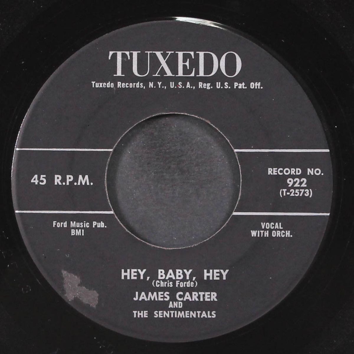 hey, baby, hey / i know by JAMES CARTER & SENTIMENTALS