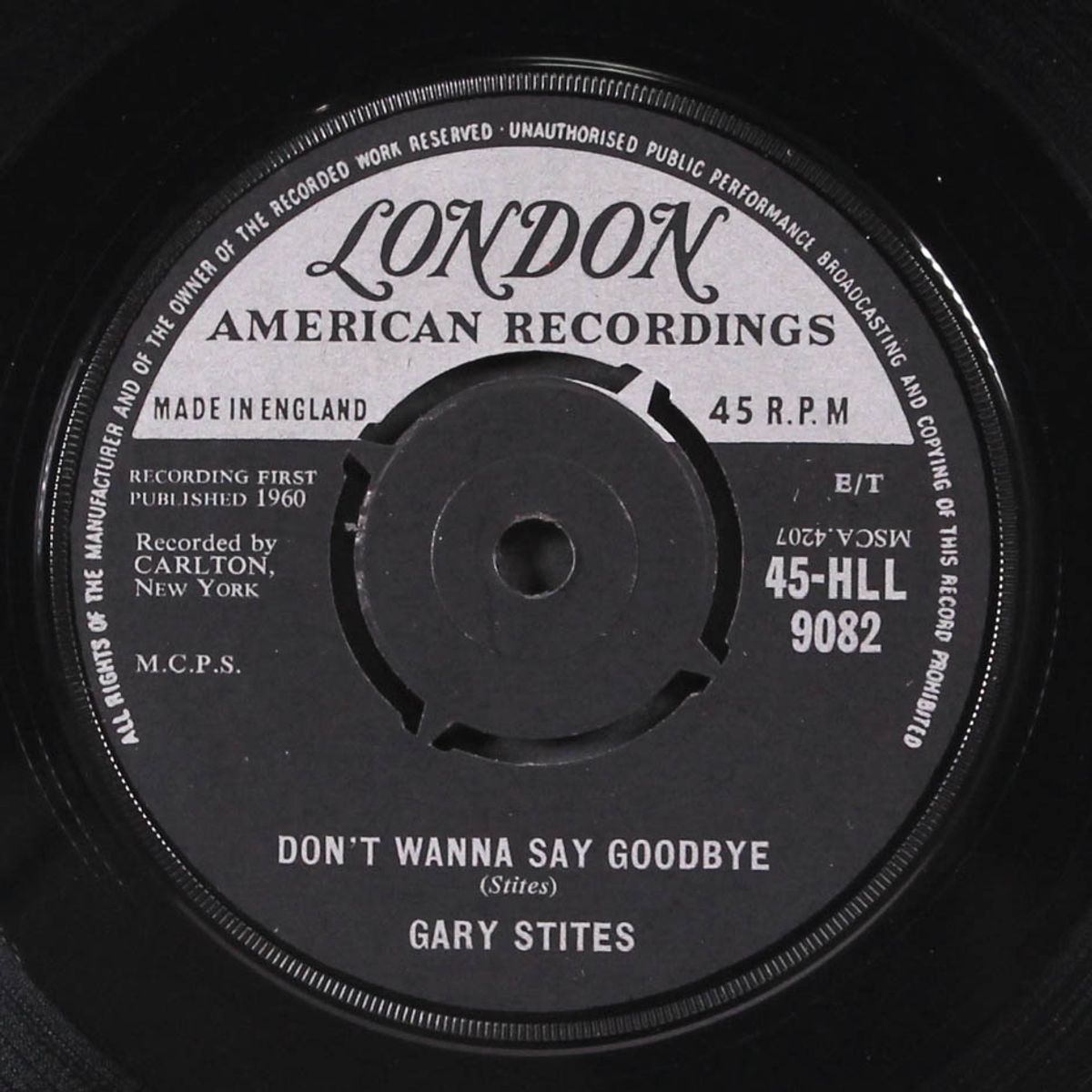 lawdy miss clawdy / don't wanna say goodbye by GARY STITES