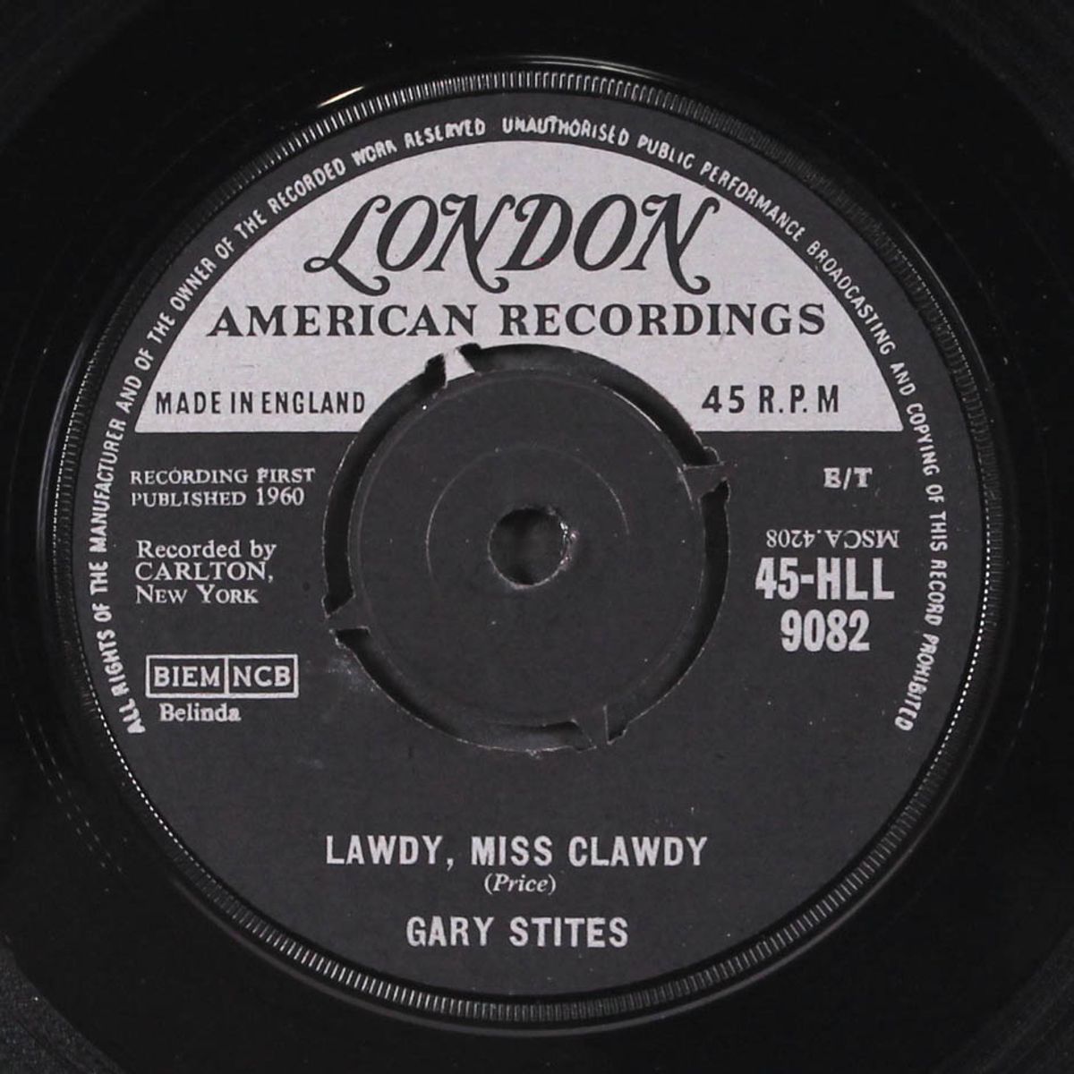 lawdy miss clawdy / don't wanna say goodbye by GARY STITES