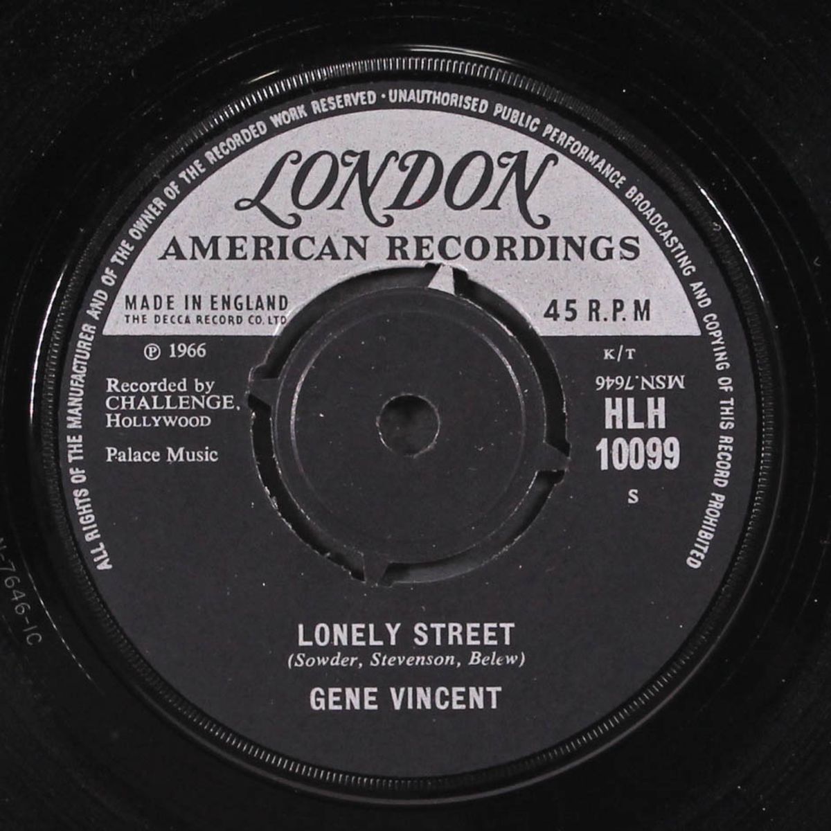 lonely street / i've got my eyes on you by GENE VINCENT