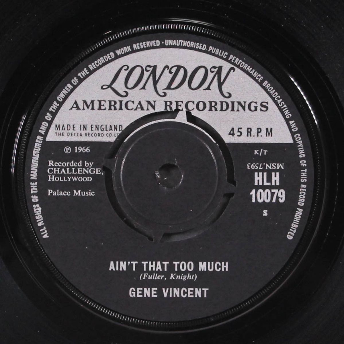 bird-doggin' / ain't that too much by GENE VINCENT