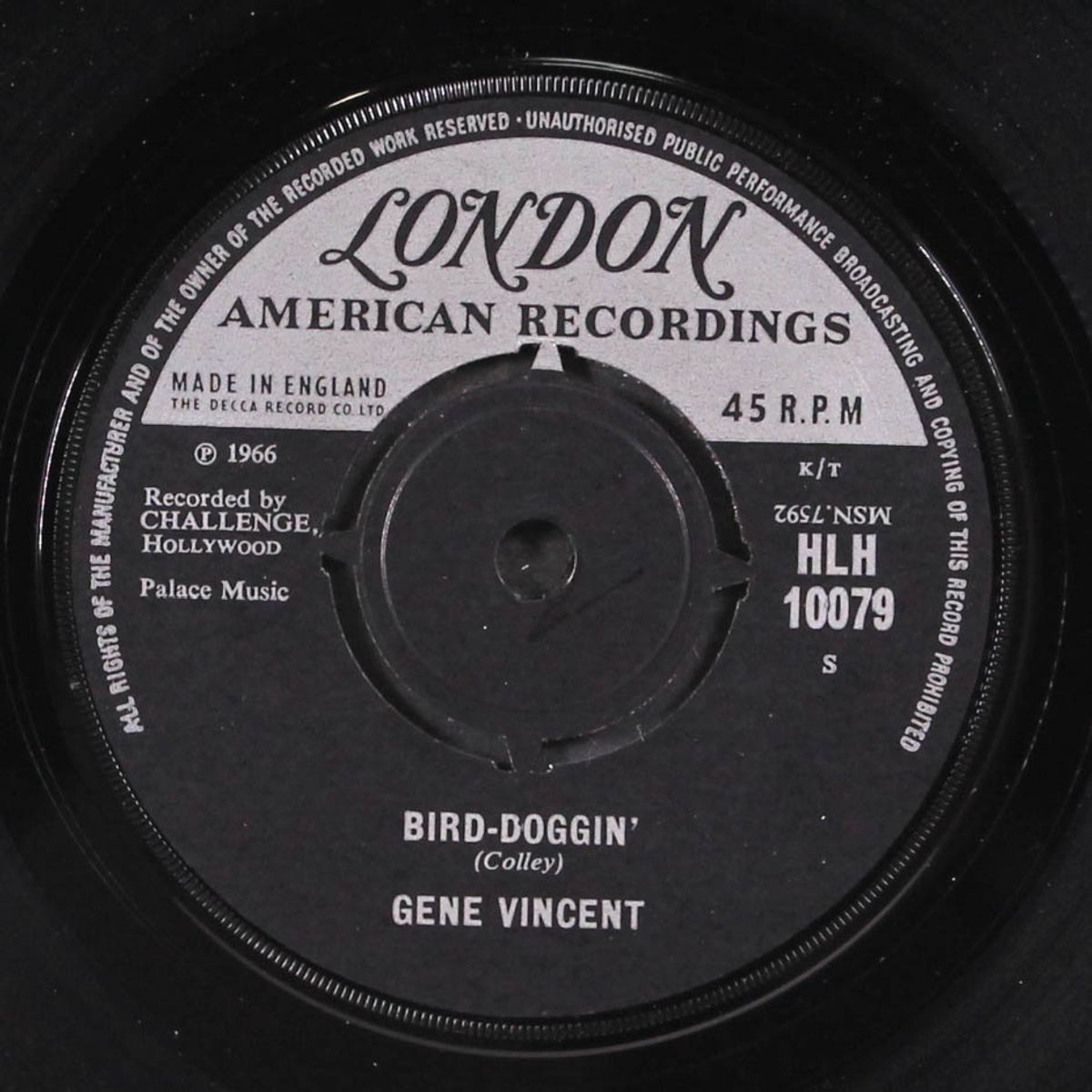 bird-doggin' / ain't that too much by GENE VINCENT