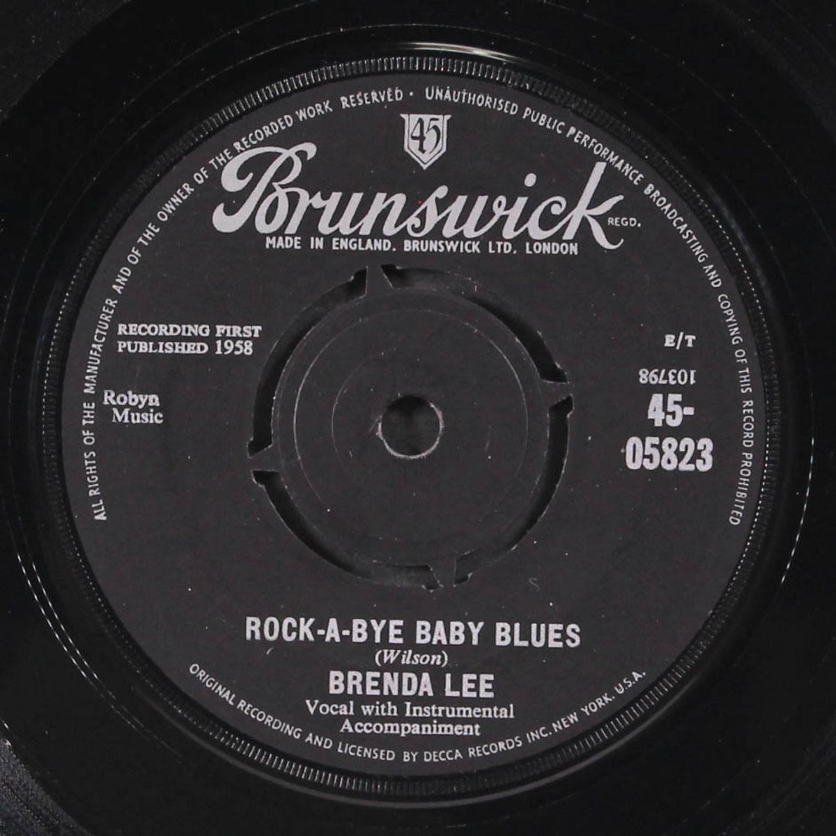 let's jump the broomstick / rock-a-bye baby blues by BRENDA LEE