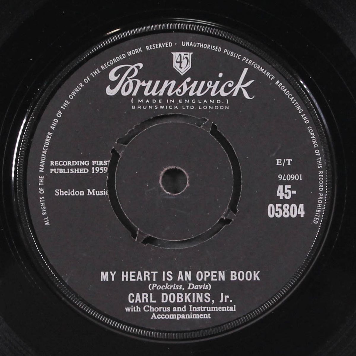 my heart is an open book / my pledge to you by CARL DOBKINS, JR.