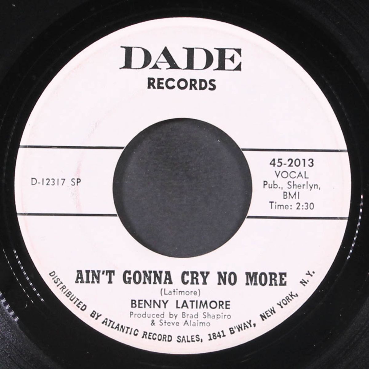 girl i got news for you / ain't gonna cry no more by BENNY LATIMORE