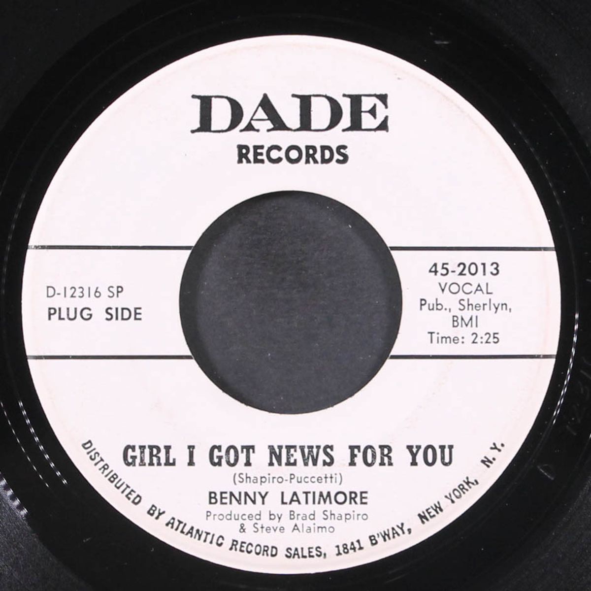 girl i got news for you / ain't gonna cry no more by BENNY LATIMORE