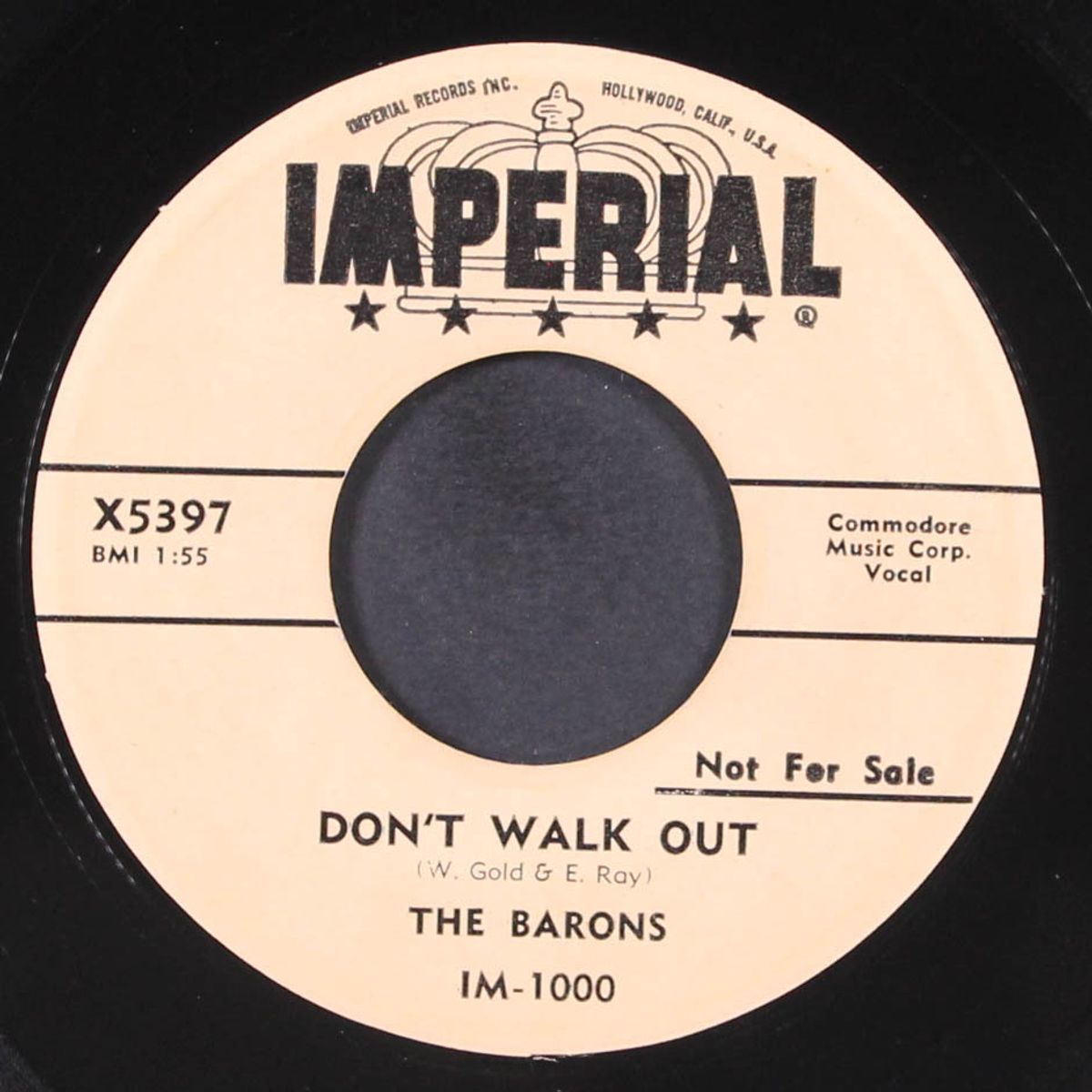 once in a lifetime / don't walk out by BARONS