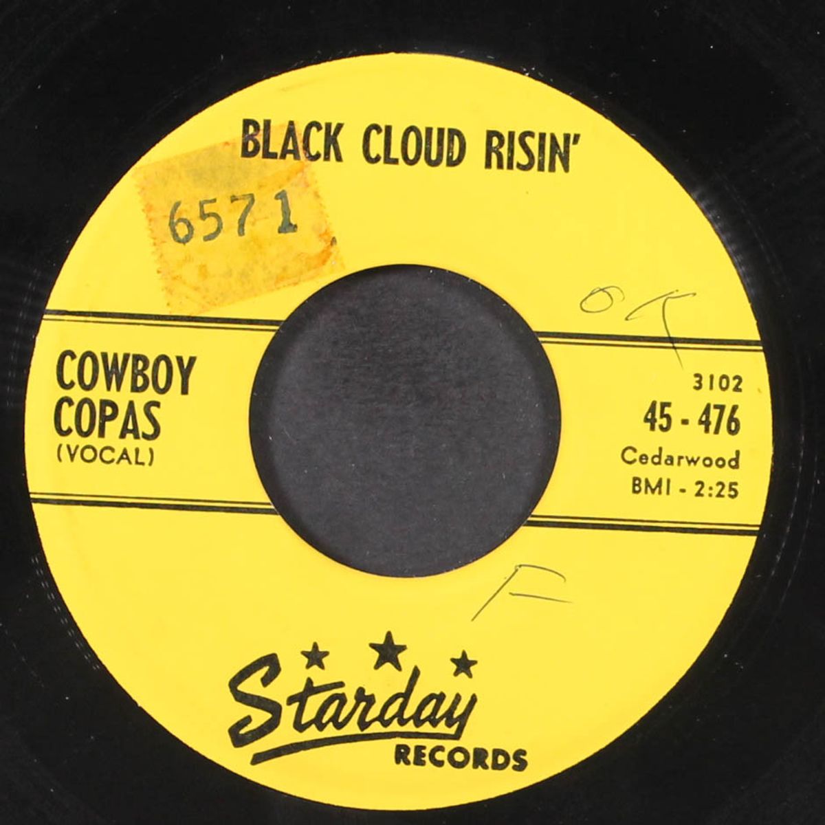 black cloud risin' / mom and dad's affair by COWBOY COPAS