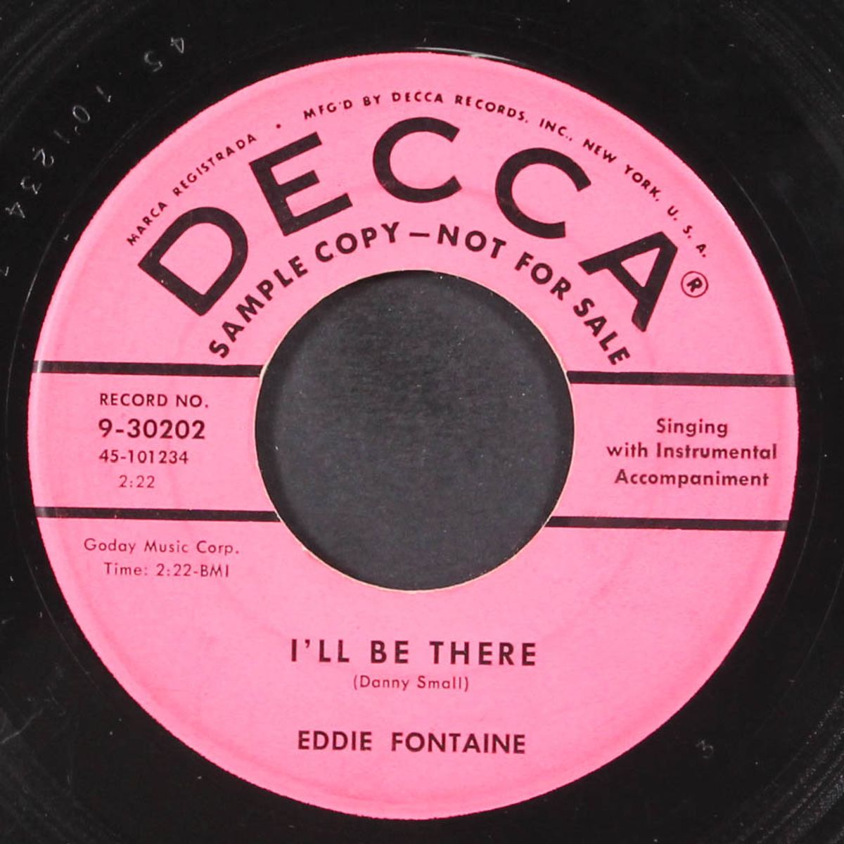 i'll be there / east of the mississippi by EDDIE FONTAINE